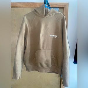 ESSENTIALS Tan Cotton Hoodie
